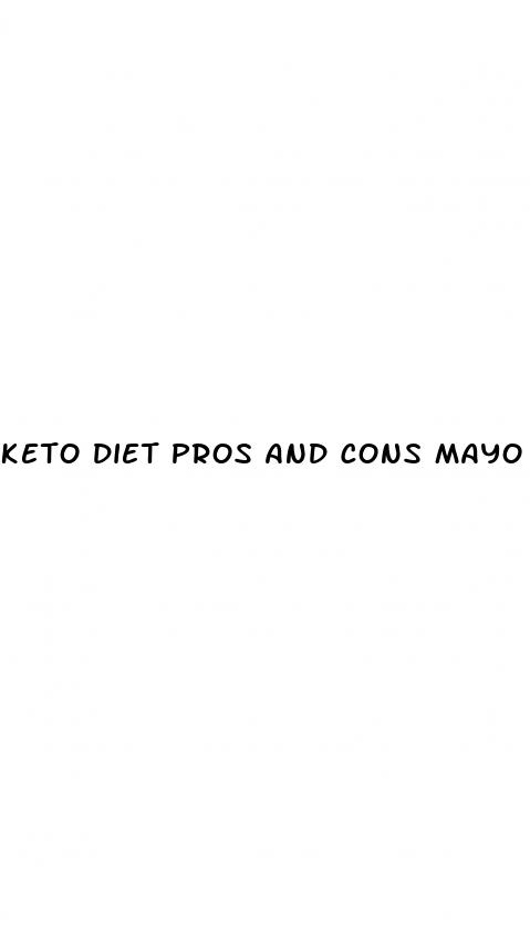 keto diet pros and cons mayo clinic