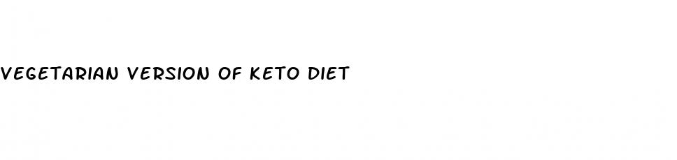 vegetarian version of keto diet