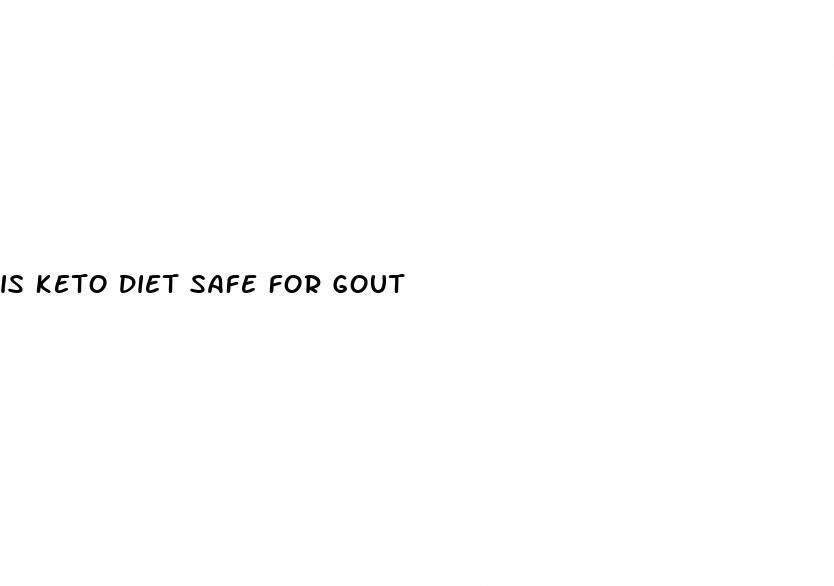 is keto diet safe for gout