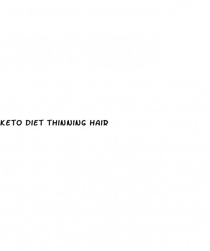 keto diet thinning hair