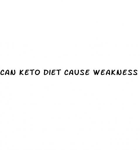 can keto diet cause weakness