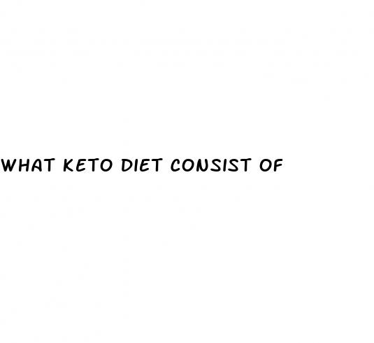 what keto diet consist of