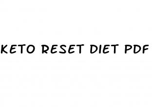 keto reset diet pdf