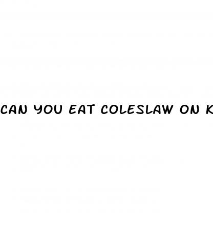 can you eat coleslaw on keto diet
