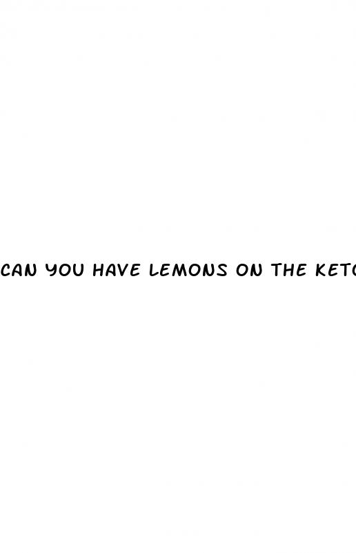 can you have lemons on the keto diet