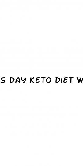 5 day keto diet weight loss