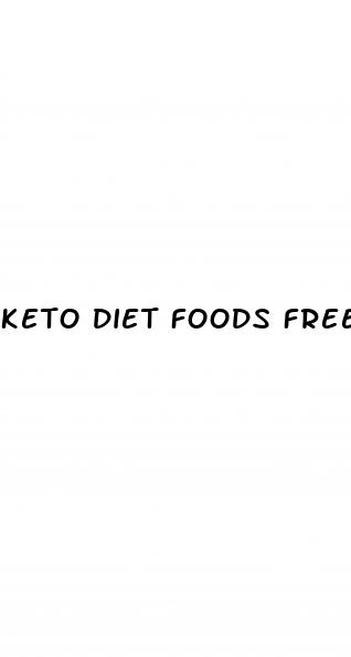 keto diet foods free
