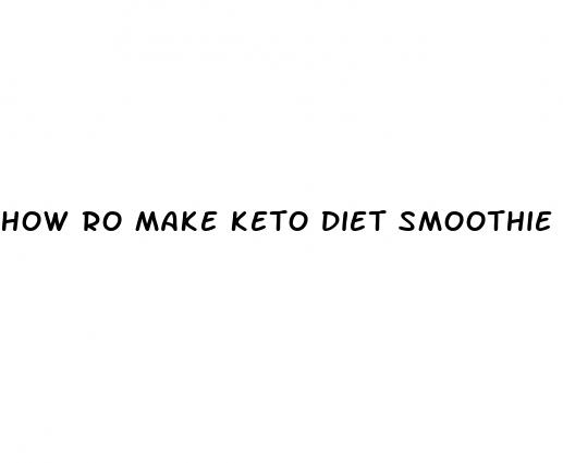 how ro make keto diet smoothie with sugar replacement