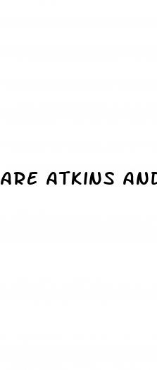 are atkins and keto diets the same