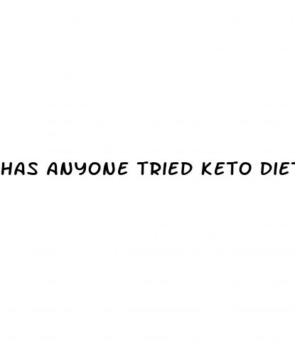 has anyone tried keto diet
