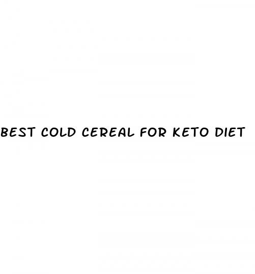 best cold cereal for keto diet
