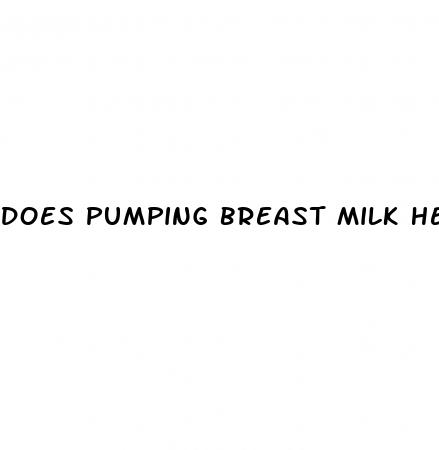 does pumping breast milk help with weight loss