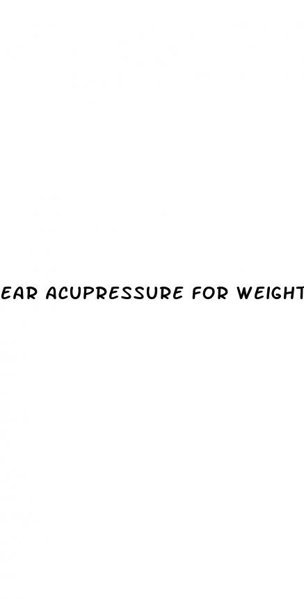 ear acupressure for weight loss