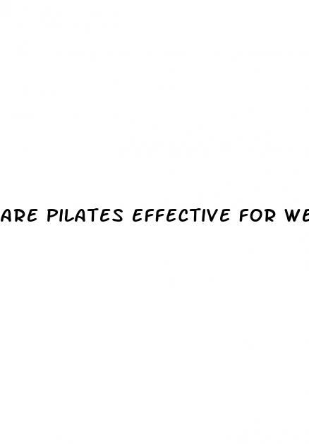 are pilates effective for weight loss
