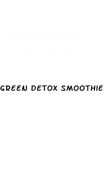 green detox smoothie for weight loss