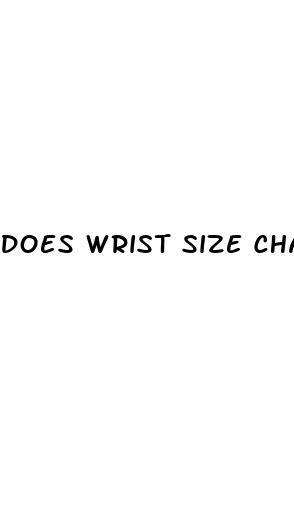 does wrist size change with weight loss