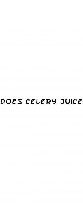 does celery juice cause weight loss