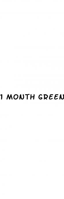 1 month green tea weight loss results