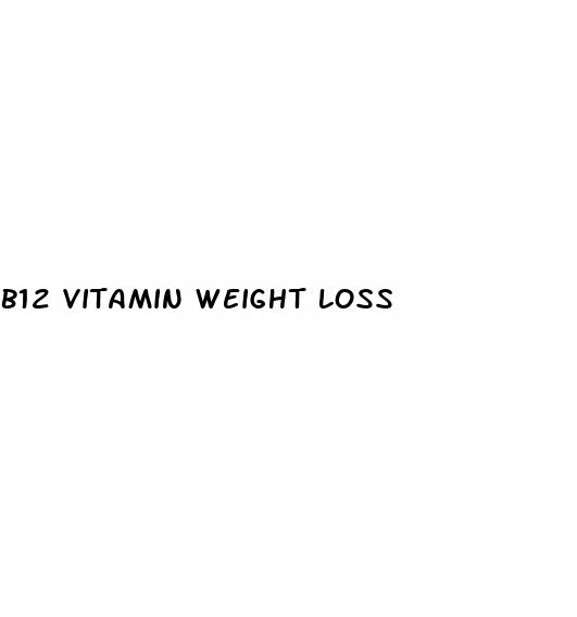 b12 vitamin weight loss