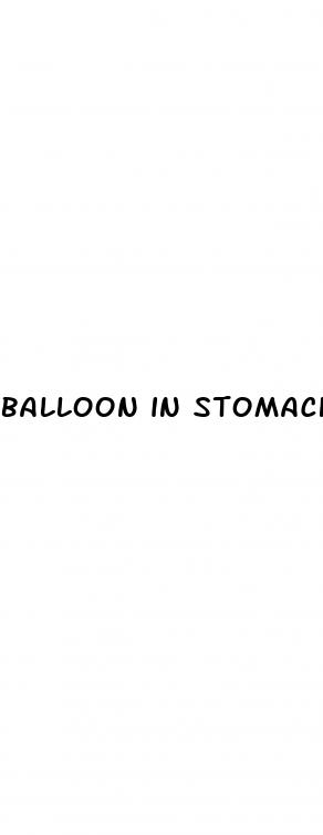 balloon in stomach for weight loss