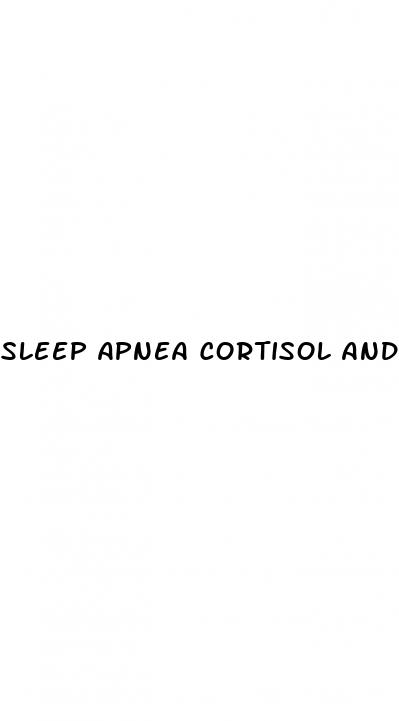 sleep apnea cortisol and weight loss