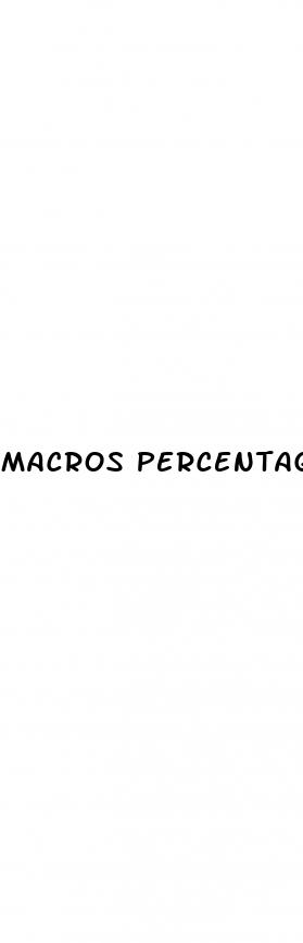macros percentage for weight loss