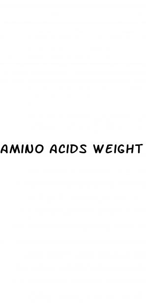 amino acids weight loss