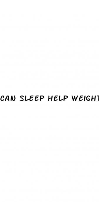 can sleep help weight loss
