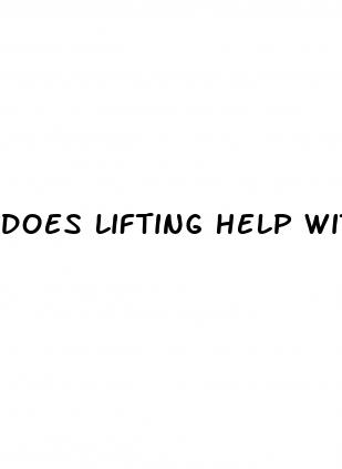 does lifting help with weight loss