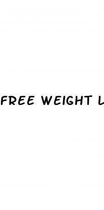 free weight loss plan