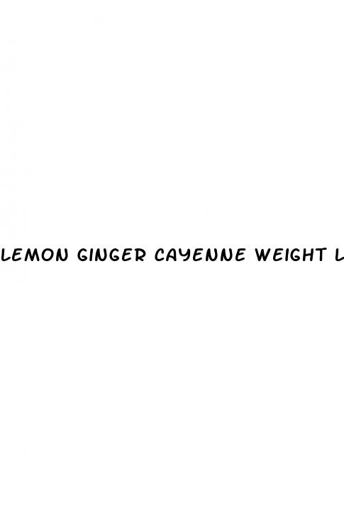 lemon ginger cayenne weight loss