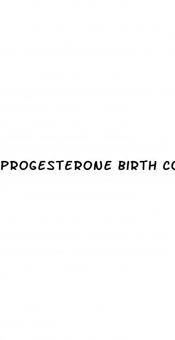 progesterone birth control pill weight loss