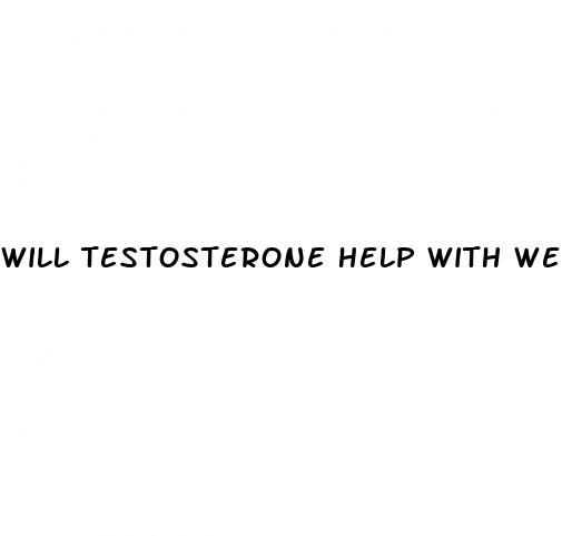 will testosterone help with weight loss