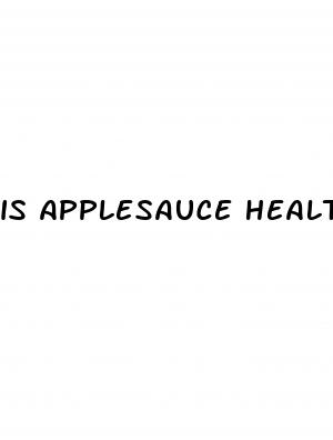 is applesauce healthy for weight loss