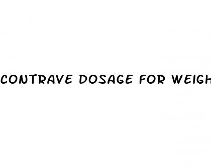 contrave dosage for weight loss