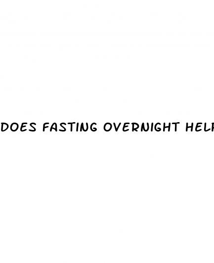 does fasting overnight help weight loss