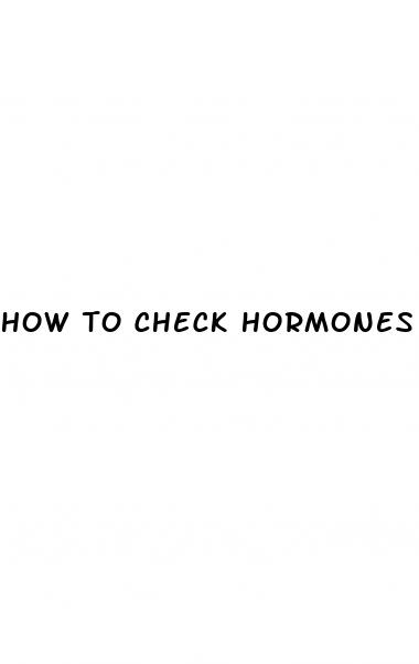 how to check hormones for weight loss
