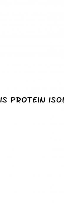is protein isolate good for weight loss
