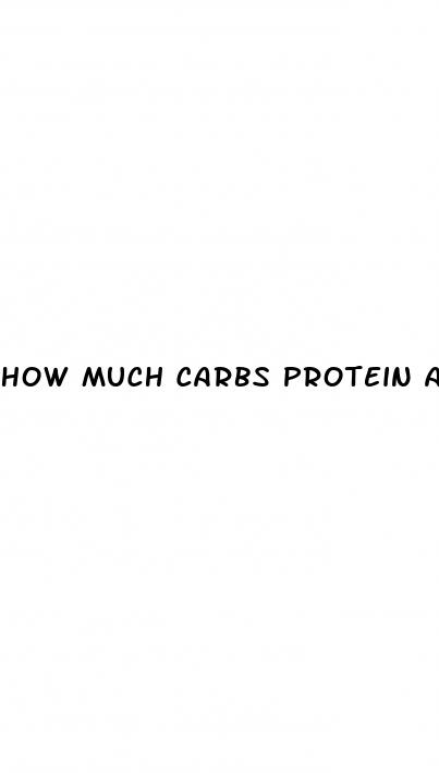 how much carbs protein and fat for weight loss