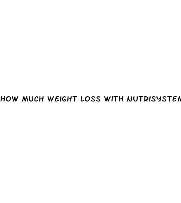 how much weight loss with nutrisystem