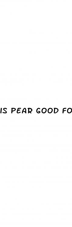is pear good for weight loss