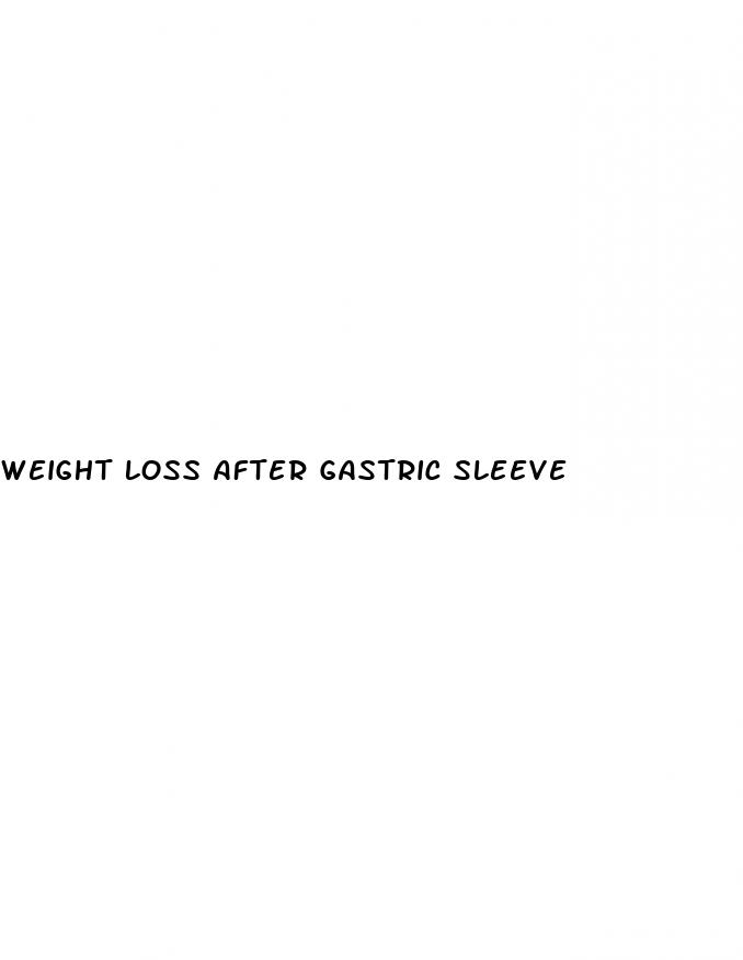 weight loss after gastric sleeve