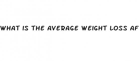 what is the average weight loss after gastric sleeve