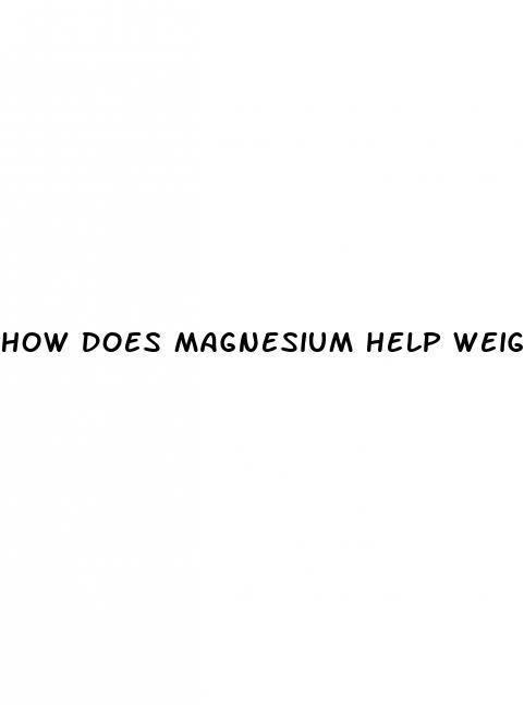 how does magnesium help weight loss