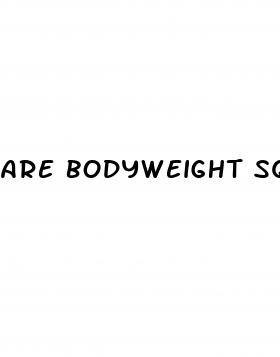 are bodyweight squats good for weight loss