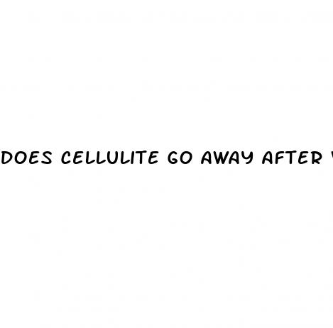 does cellulite go away after weight loss