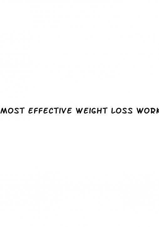 most effective weight loss workout