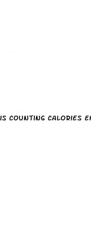is counting calories effective for weight loss