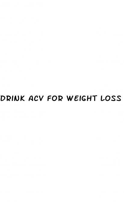 drink acv for weight loss