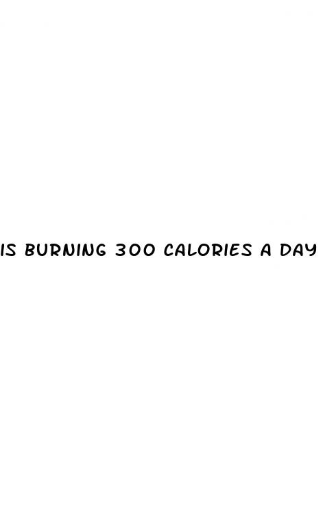 is burning 300 calories a day good for weight loss
